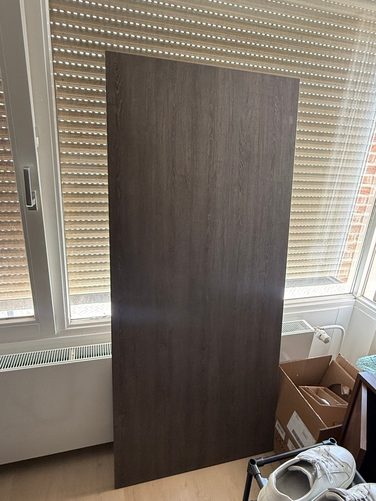 Bureaublad Bruin Eiken 180x80cm, 25mm dik, Huis en Inrichting, Bureaus, Ophalen, Scandinavisch, Hout, 180 cm