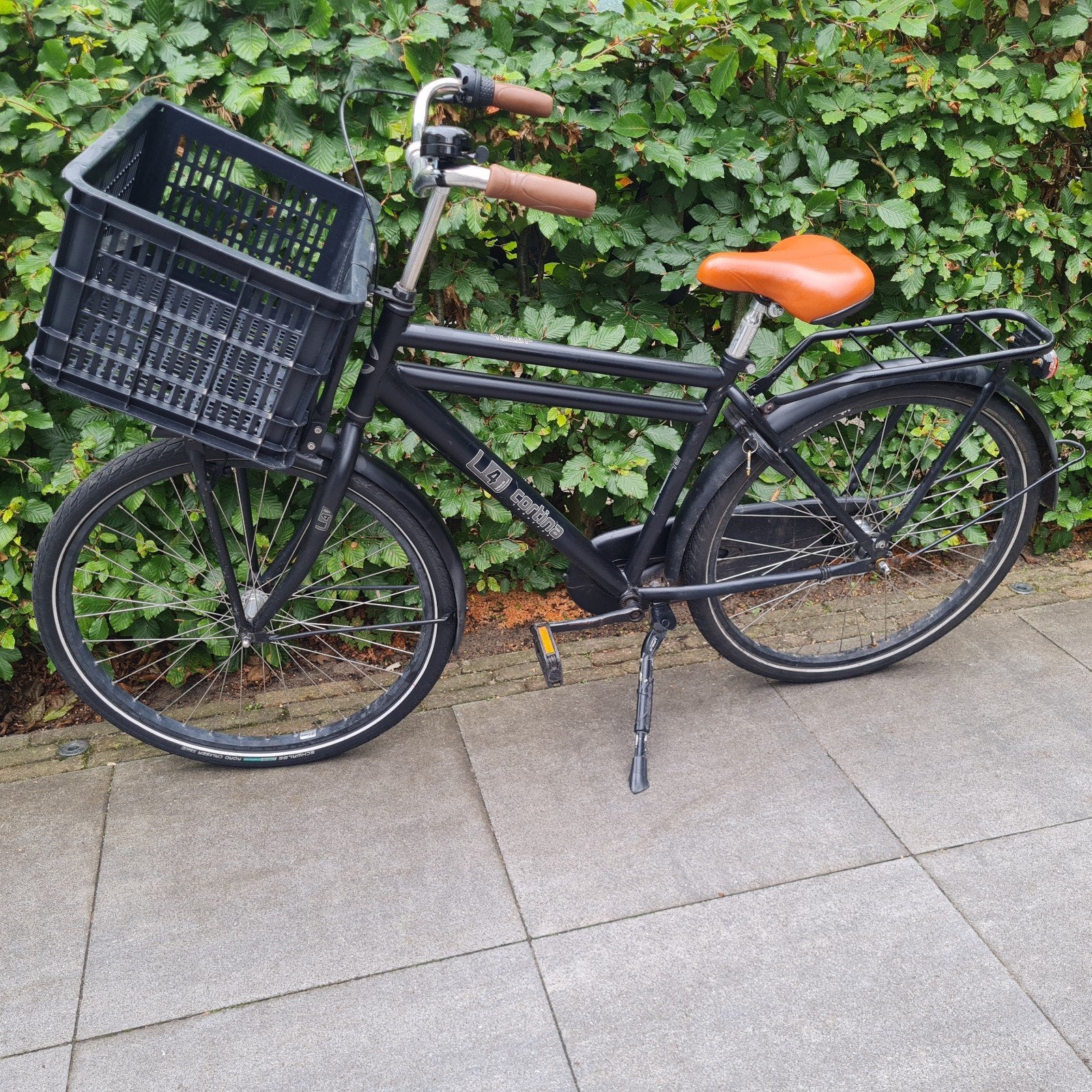 Cortina U4 zwarte jongens transportfiets 26 inch, Fietsen en Brommers, Minder dan 49 cm, Ophalen, Gebruikt, Overige merken