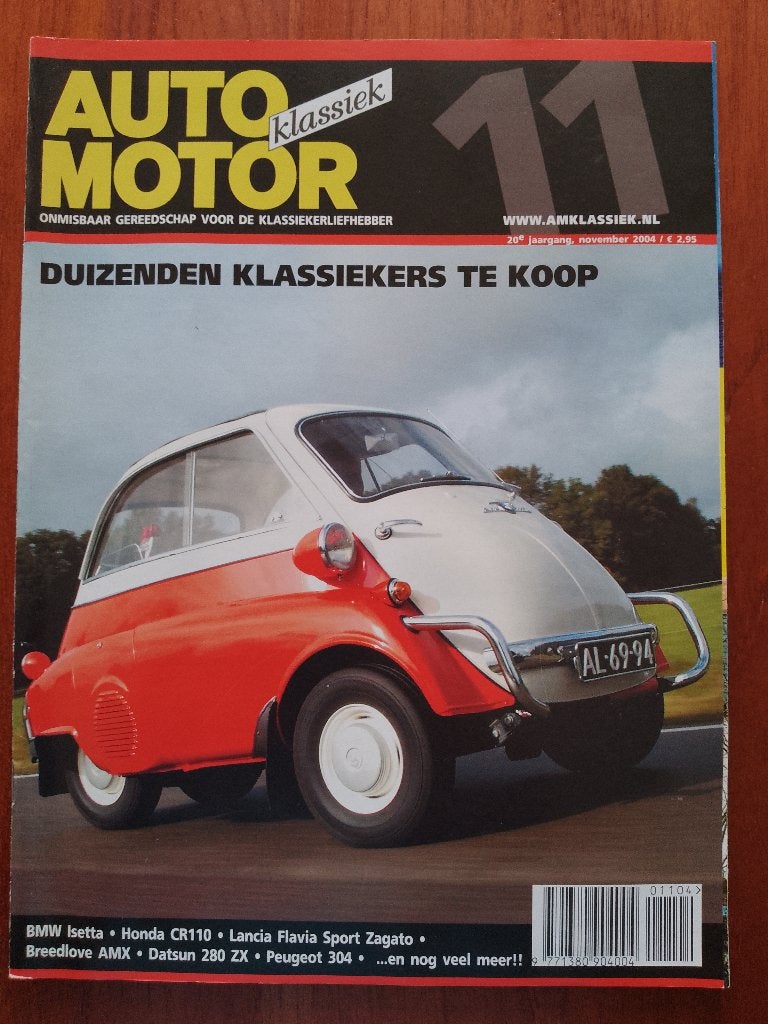 Auto Motor Klassiek 11 2004 BMW Isetta, Lancia Flavia, CR110, Ophalen of Verzenden, Nieuw, BMW