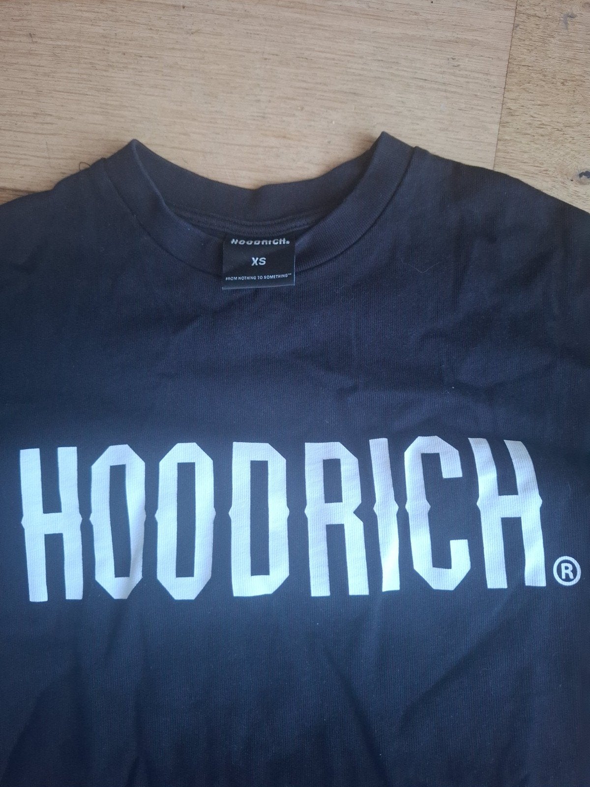 Hoodrich Oversized T-shirt XS - Dikke Kwaliteit, Zwart, Hoodrich, Ophalen of Verzenden, Gedragen