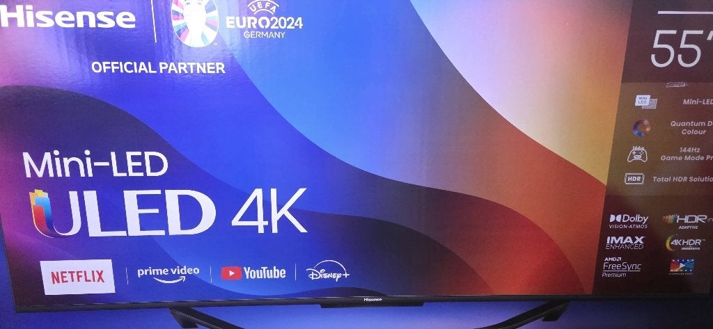 Hisense 4K Smart Mini-LED ULED TV 55U72KQ 144HZ, Overige merken, LED, Nieuw, 120 Hz
