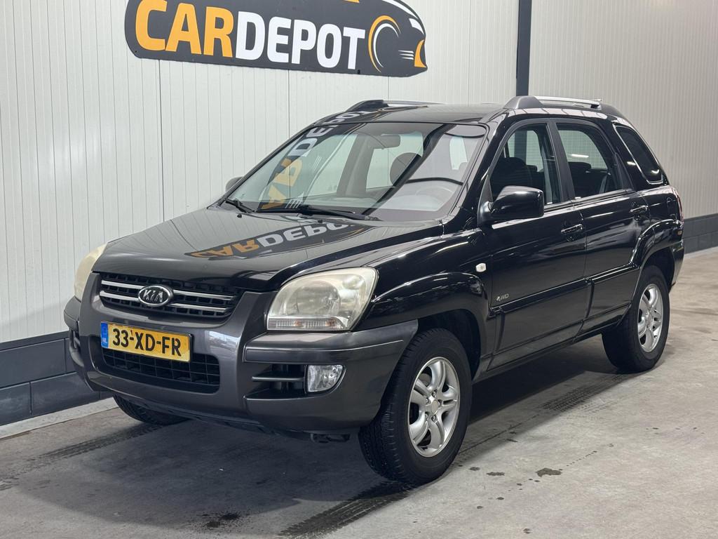 Kia Sportage 2.0 CVVT Adventure 4WD Super netjes 4X4 LPG, Auto's, Stof, Gebruikt, 4 cilinders, Zwart