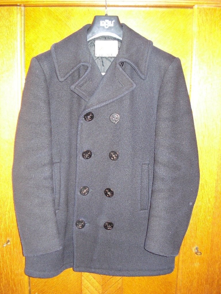 Heren winter jas, Kleding | Heren, Jassen | Winter, Ophalen of Verzenden, Gedragen, Maat 48/50 (M), Blauw