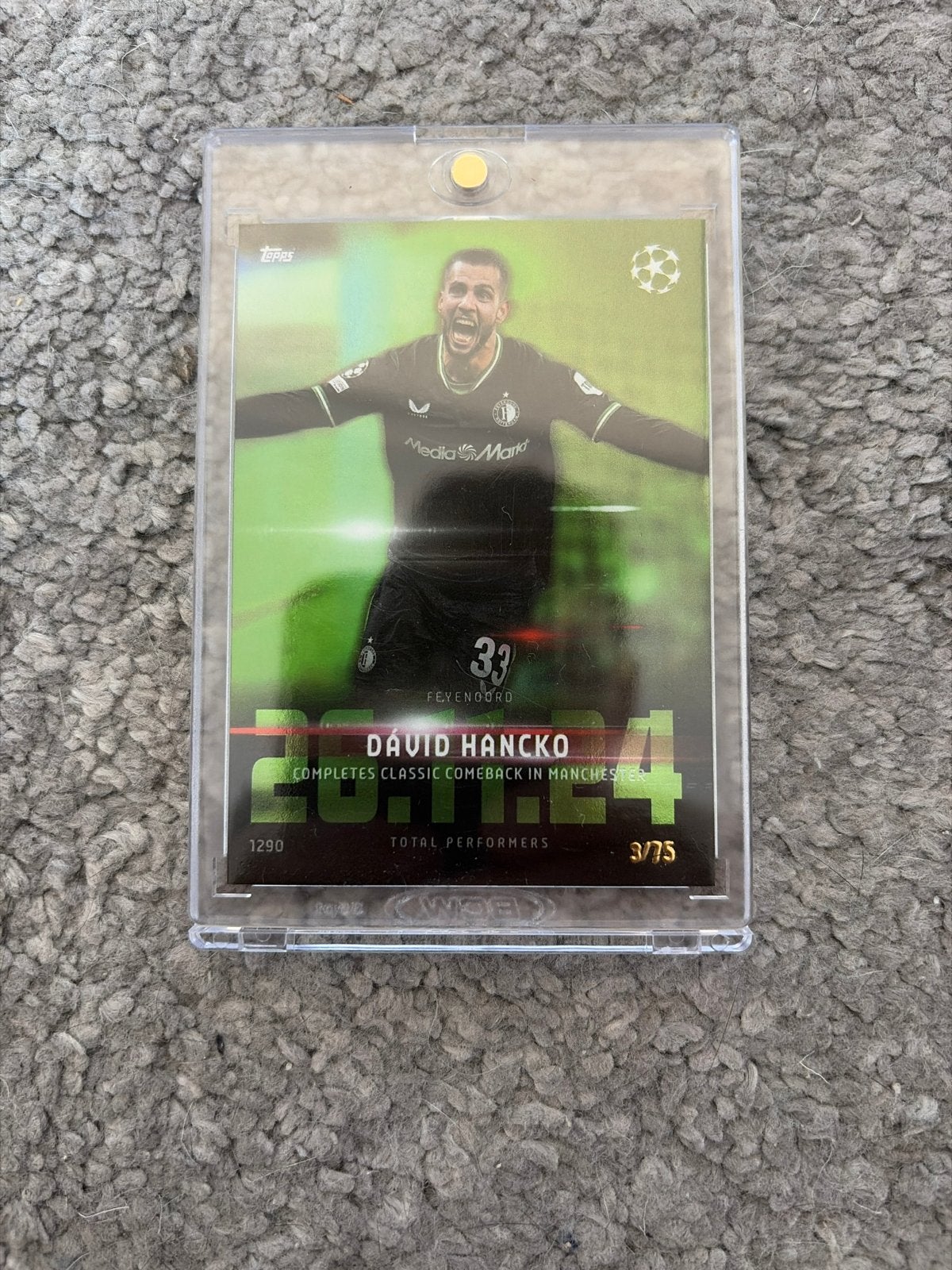 David Hancko Topps Total Football Feyenoord kaart, Ophalen of Verzenden, Zo goed als nieuw, Feyenoord, Spelerskaart