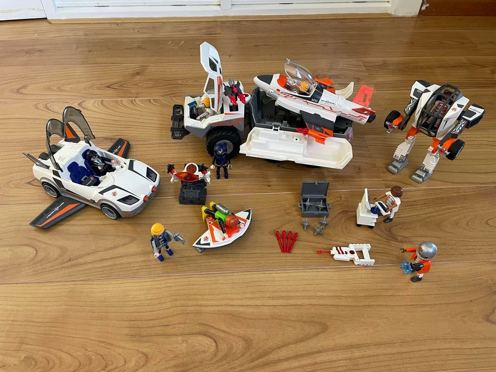 Playmobil Spionnenset Top Agents met voertuigen en figuren, Ophalen of Verzenden, Gebruikt, Complete set