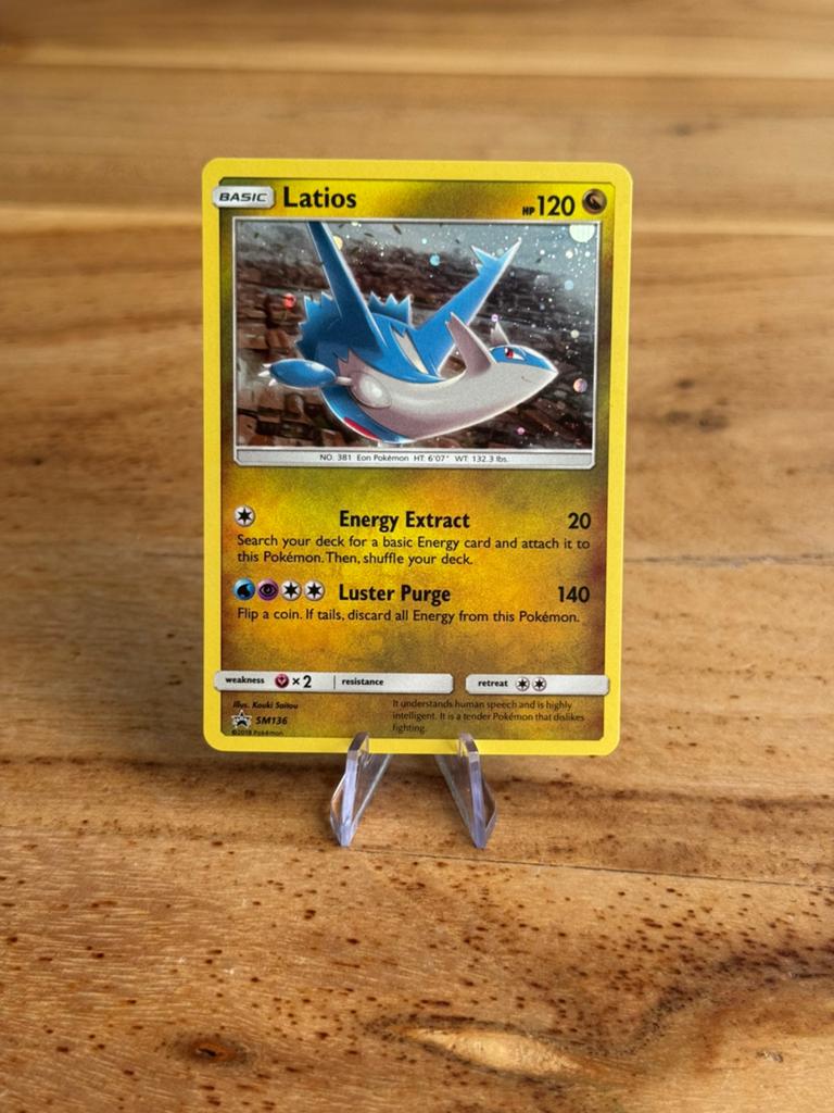 Latios (SM 136) SM Black Star Promos, Ophalen of Verzenden, Nieuw, Losse kaart