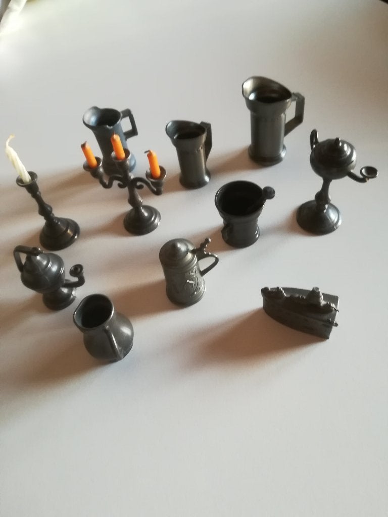 tinnen miniatuurtjes, Antiek en Kunst, Ophalen of Verzenden