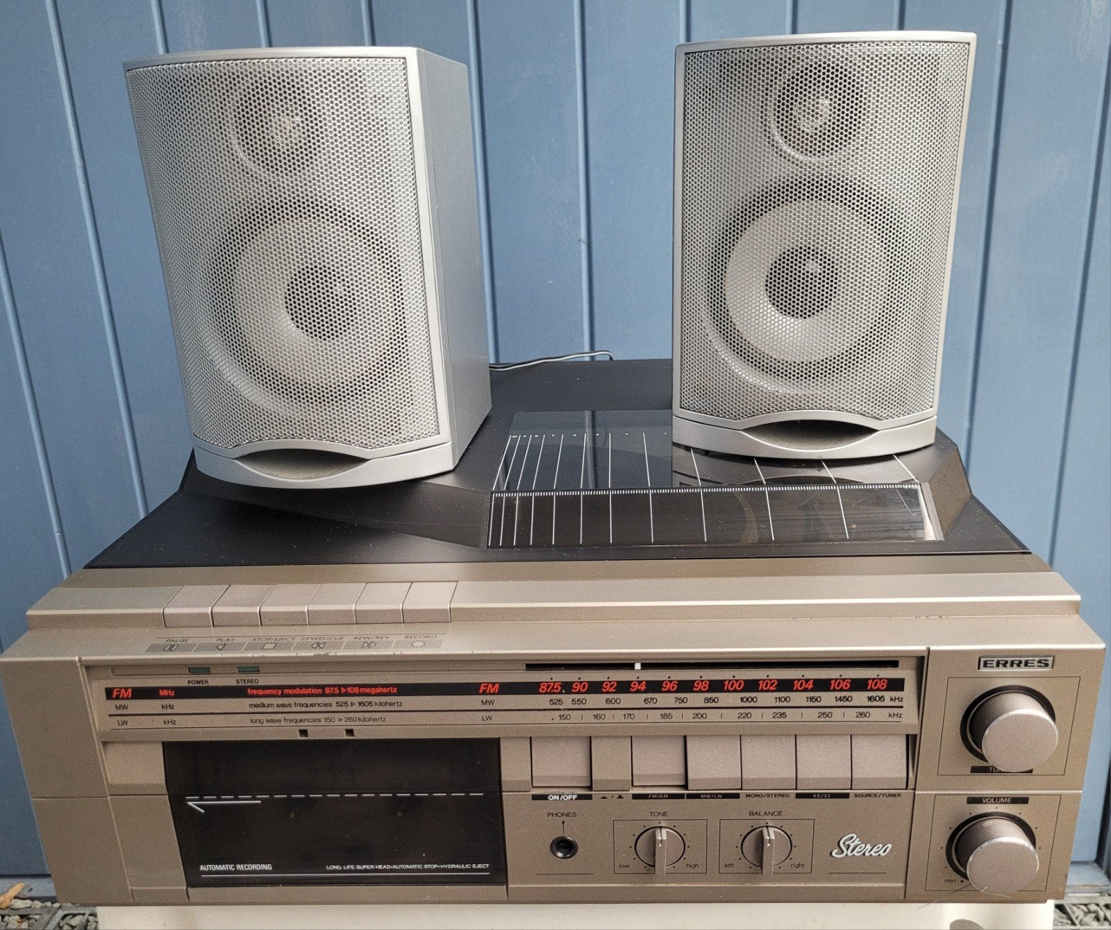 Erres  Radio  Combinatie - Platenspeler  - Cassette speler., Ophalen, Overige merken