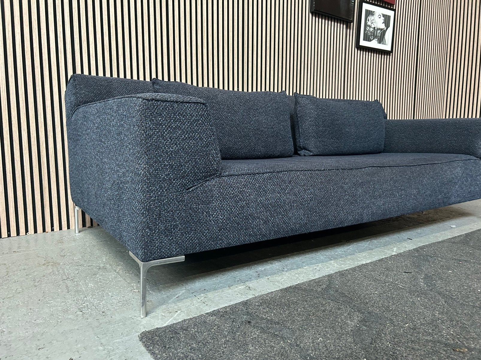 GRATIS LEVERING DESIGN ON STOCK BLOQ 3 ZIT 230X110 GEREINIGD, Huis en Inrichting, Design on Stock Bloq Blauw, Ophalen of Verzenden