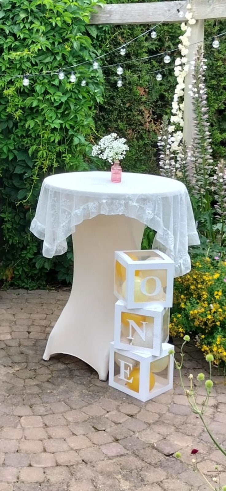 Sta tafel rok met kant 2x, Huis en Inrichting, Ophalen of Verzenden, Zo goed als nieuw