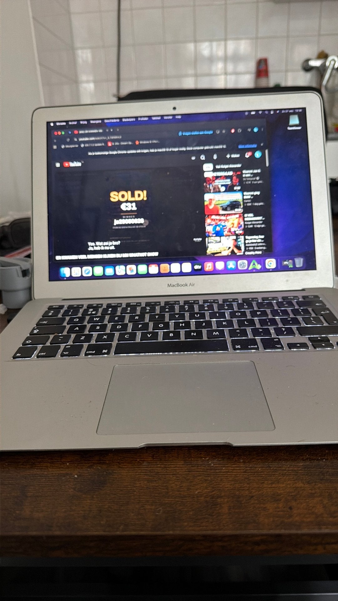 Nette macbook Air 2015 i7, Gebruikt, Qwerty, 8 GB, 13 inch