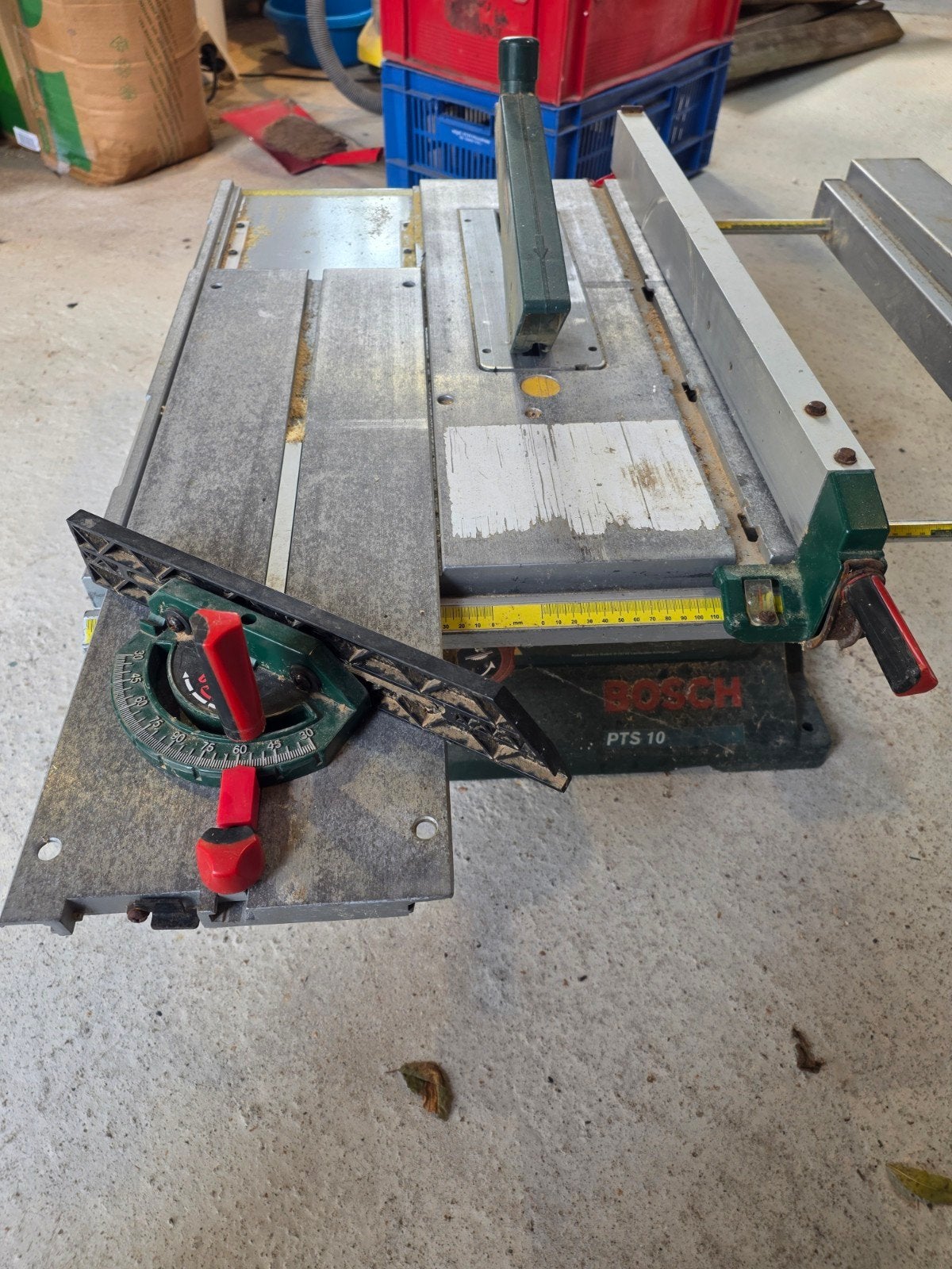 Bosch PTS 10 Tafelzaag met goed zaagblad, Ophalen, Gebruikt, Cirkelzaag, 70 mm of meer