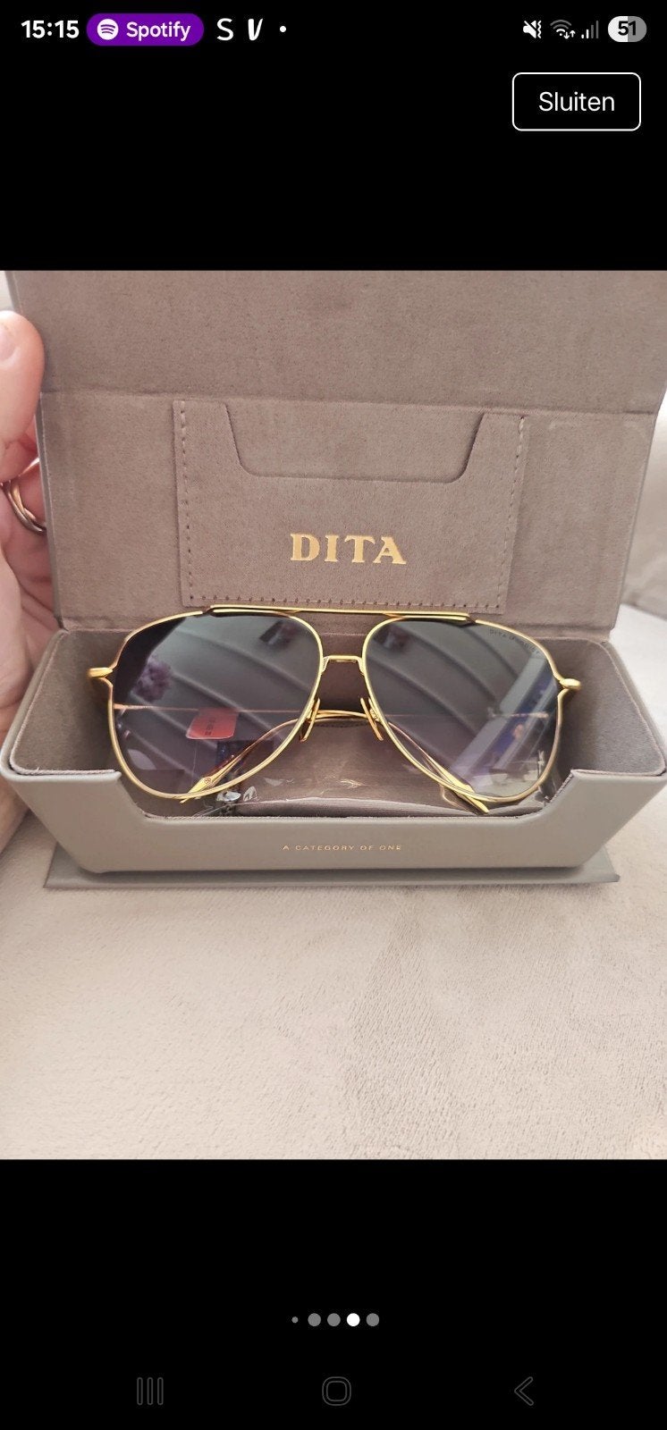 Dita Bril - Stijlvolle en Luxe Zonnebril, Ophalen of Verzenden, Nieuw, Overige merken