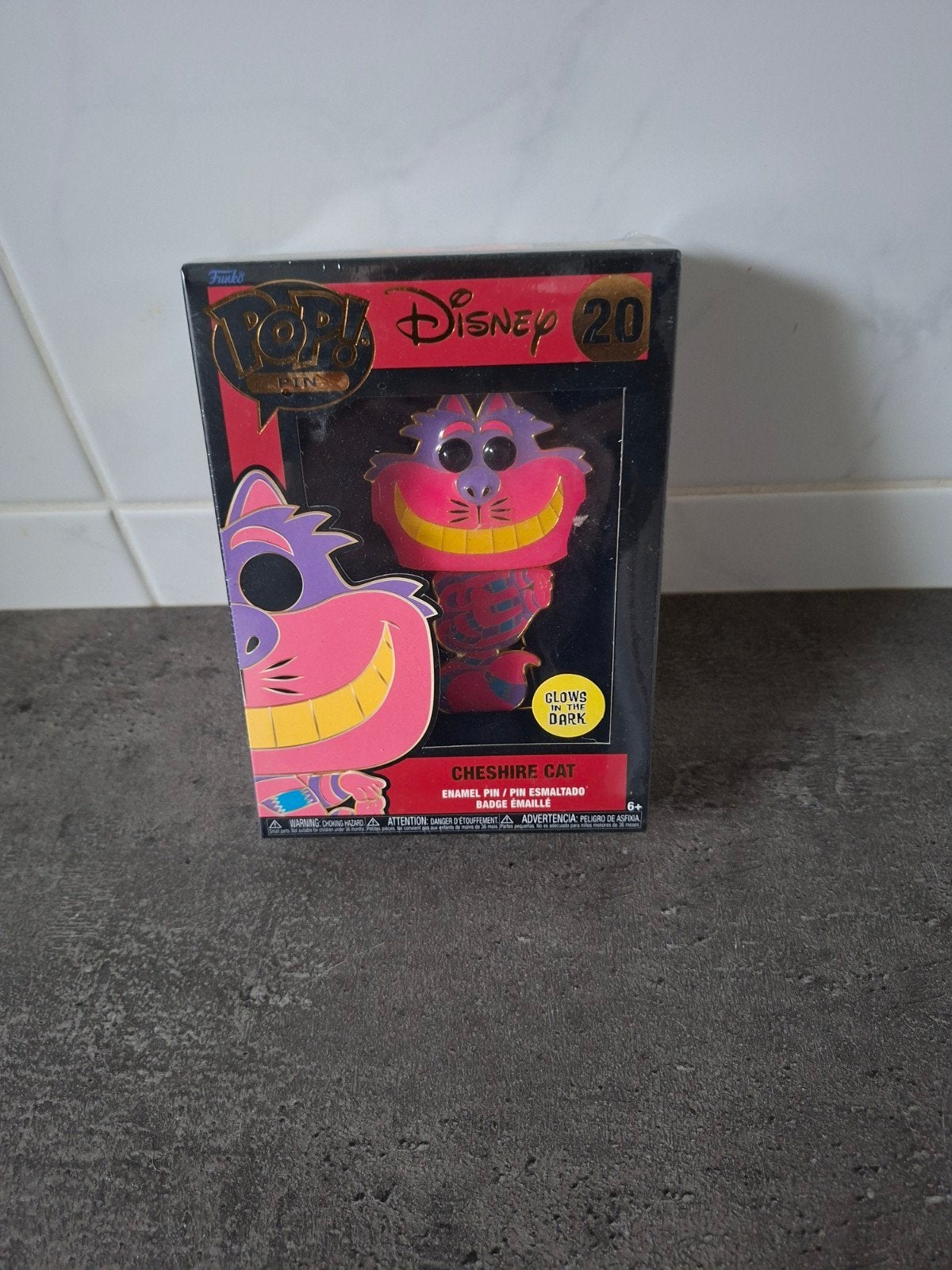 Funko Pop! Disney 20 Cheshire Cat Emaille Pin - Glow in Dark, Ophalen, Overige figuren, Nieuw, Overige typen