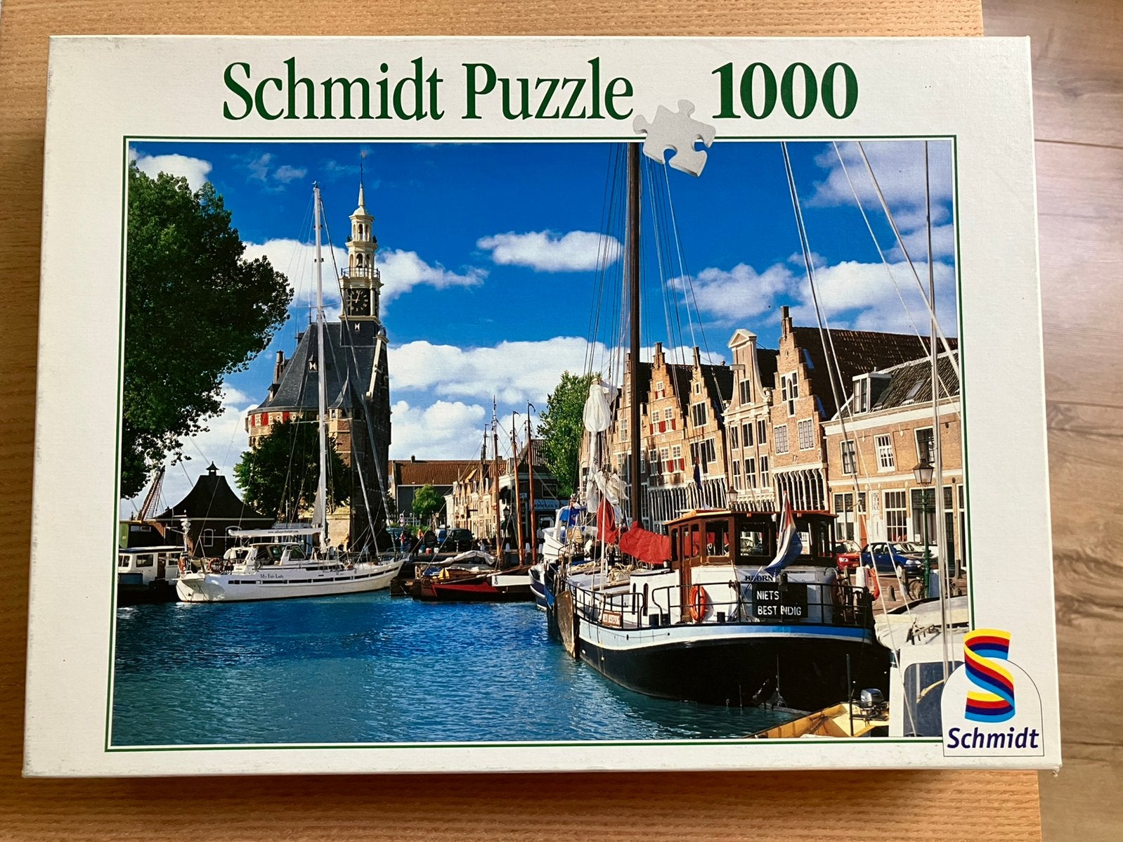 Schmidt puzzle 1000 stukjes, haven van Hoorn, Ophalen of Verzenden, 500 t/m 1500 stukjes, Gebruikt