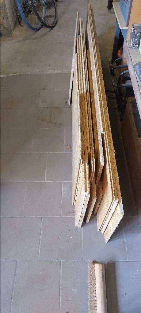 OSB platen, Doe-het-zelf en Verbouw, Platen en Panelen, Ophalen, Gebruikt, Hout, Minder dan 20 mm