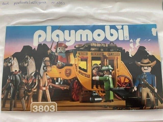 playmobiel postkoets/diligence met gezin, Ophalen, Gebruikt, Voertuig, Historisch
