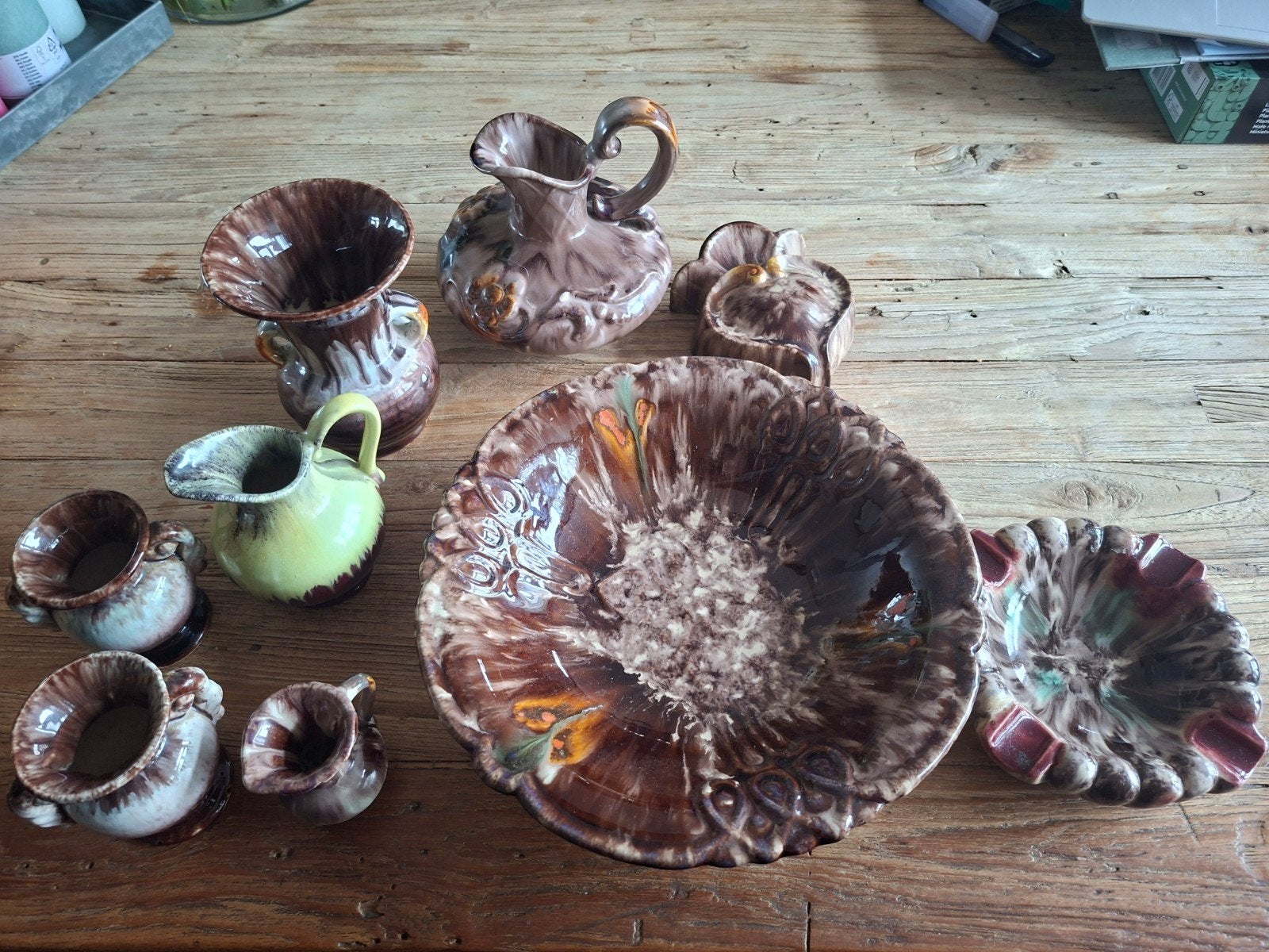 Jasba keramiek Vintage West-Duits Aardewerk Set - Diverse St, Antiek en Kunst, Ophalen of Verzenden