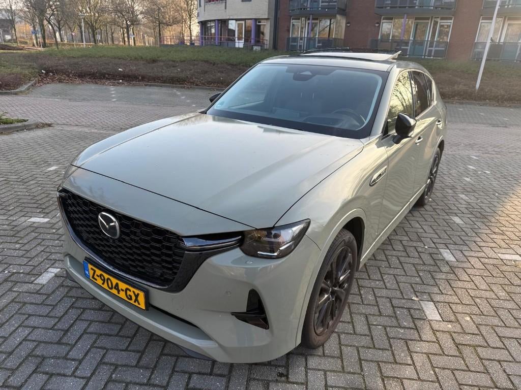Mazda CX-60 2.5 E-skyactiv Phev 327pk Aut 2023 Wit, Auto's, Mazda, Particulier, CX-60, 360° camera, 4x4, Aangepast voor mindervaliden