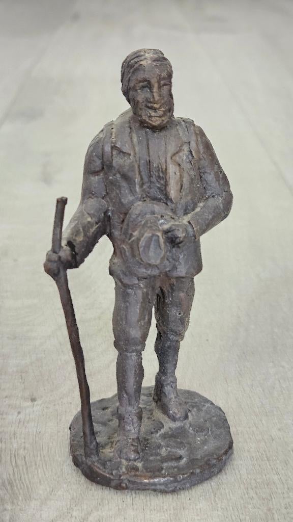 Echt massief bronzen beeldje (1), Ophalen of Verzenden, Brons