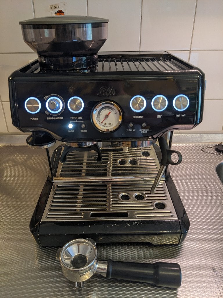 Sage Barista Express zwart, Ophalen, Gebruikt, Espresso apparaat, Afneembaar waterreservoir