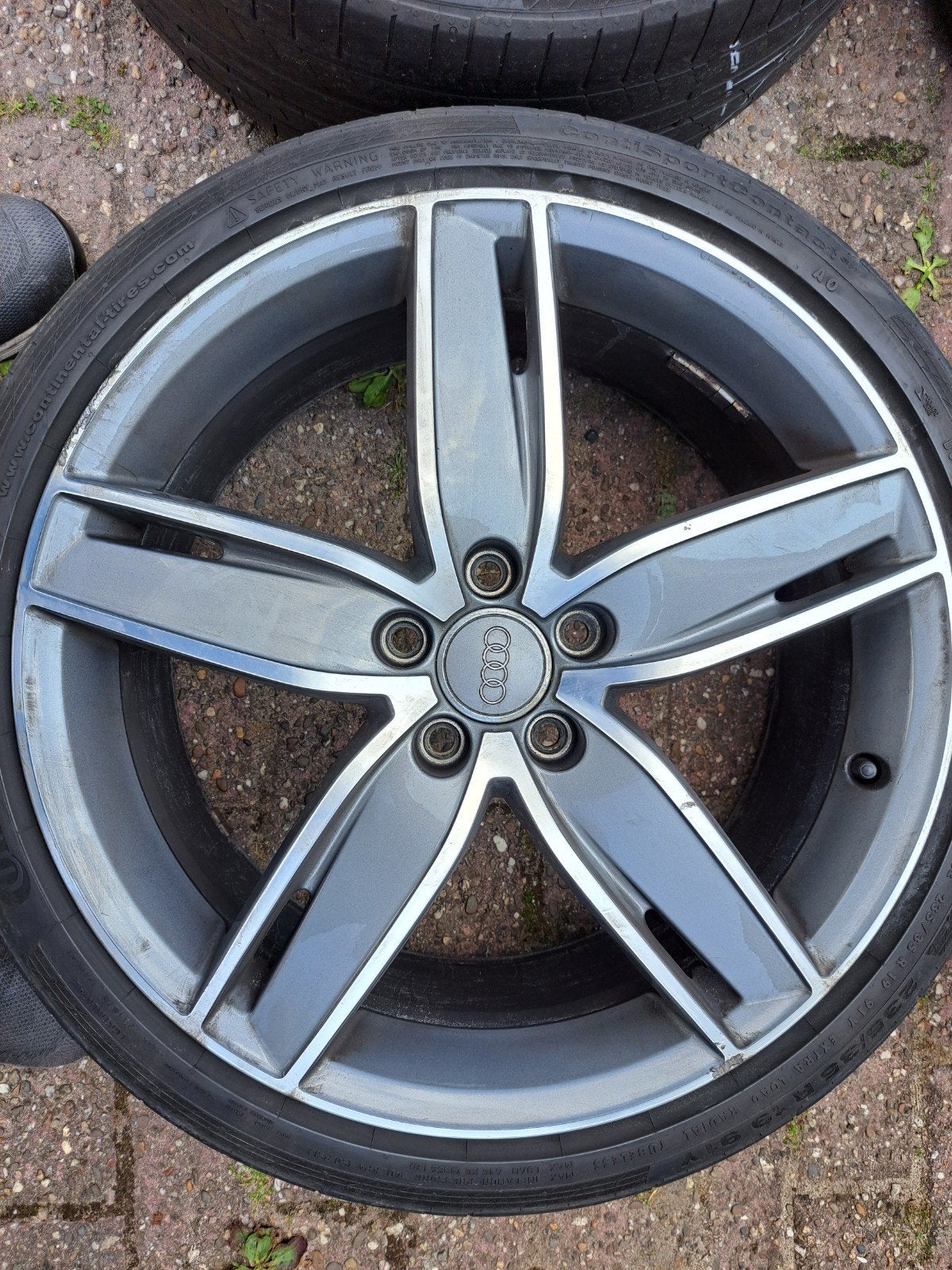 Audi velgen 19 inch met banden 235/35R19 8.0Jx19 ET49, Auto-onderdelen, Banden en Velgen, Ophalen, 19 inch, 235 mm, Zomerbanden