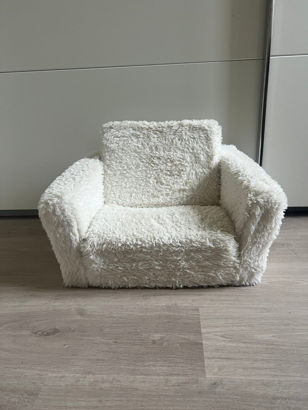 Vouwbare kinderfauteuil MONSTRUP off-white stof, Ophalen of Verzenden, Gebruikt, Stof