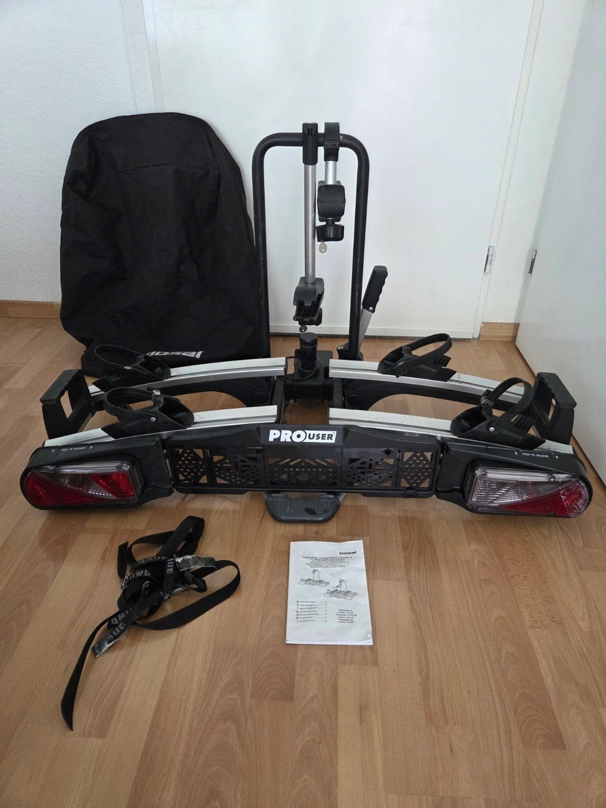 Pro-User Bosal Traveller 2 fietsendrager-Opberghoes, Ophalen, Gebruikt, 2 fietsen, Trekhaakdrager