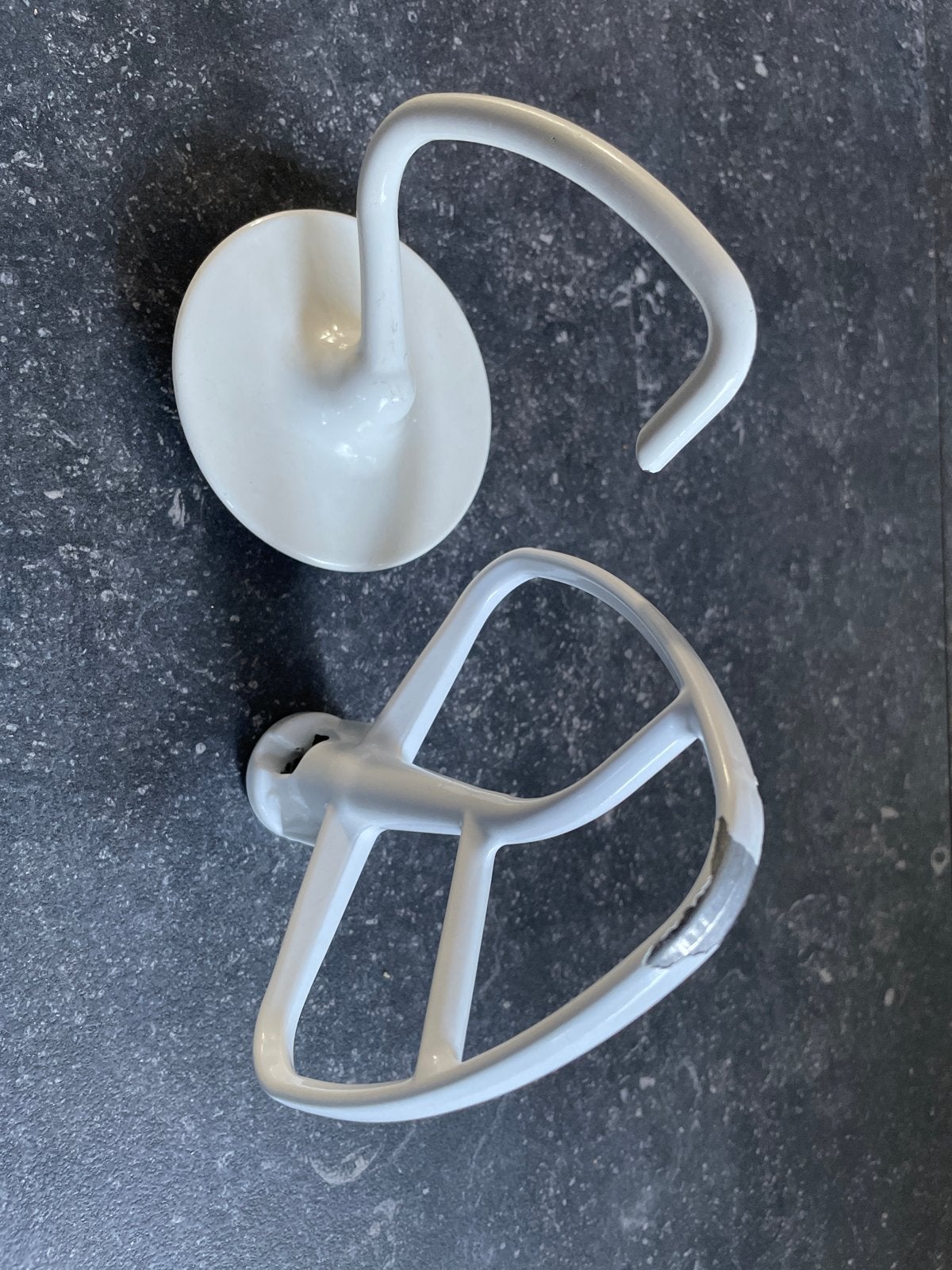 Kneedarm en klopper voor KitchenAid Artisan, Ophalen of Verzenden, Gebruikt