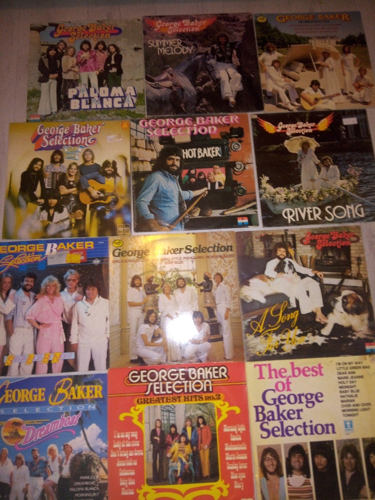 George Baker Selection LP collectie -12 stuks totaal, LP, Gebruikt, Pop, Ophalen of Verzenden