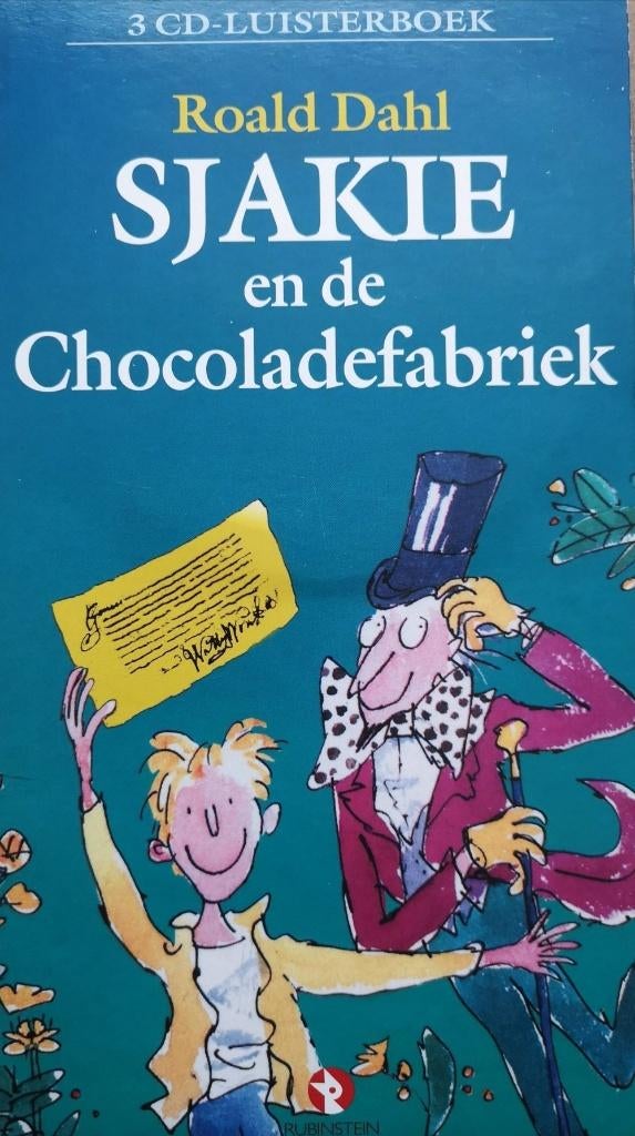 3-CD Luisterboek Roald Dahl - Sjakie En De Chocoladefabriek, Boeken, Luisterboeken, Roald Dahl, Kind, Cd, Ophalen of Verzenden