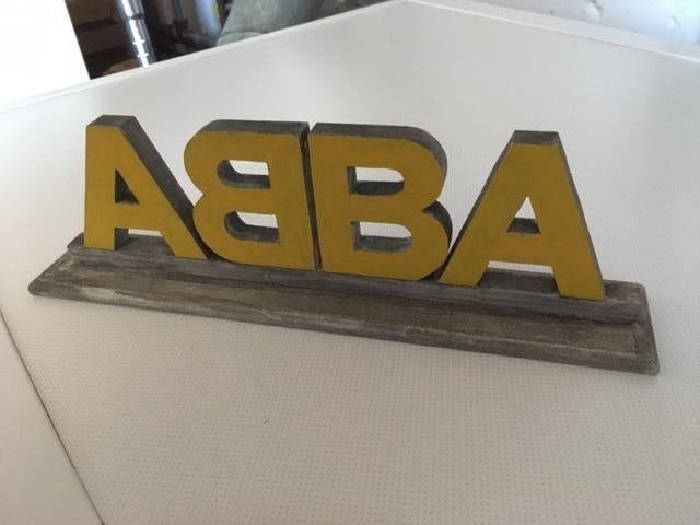ABBA LOGO, Verzamelen, Ophalen of Verzenden, Gebruikt