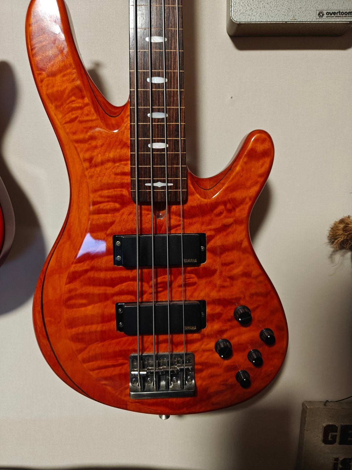 Yamaha TRB1004 fretless fretloos, Ophalen, Zo goed als nieuw, Elektrisch, Fretloos
