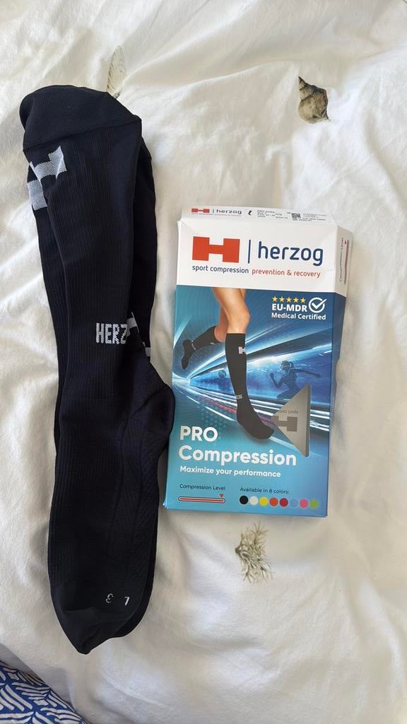Herzog compressiekousen compressiesokken 40-44 maat 3 lang, Ophalen of Verzenden, Nieuw