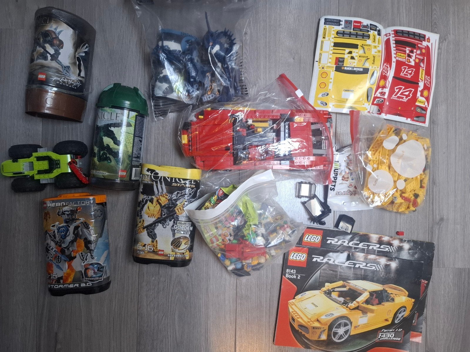 Lego Bionicle, minifiguren, Transformers en 8143, Ophalen, Gebruikt, Lego