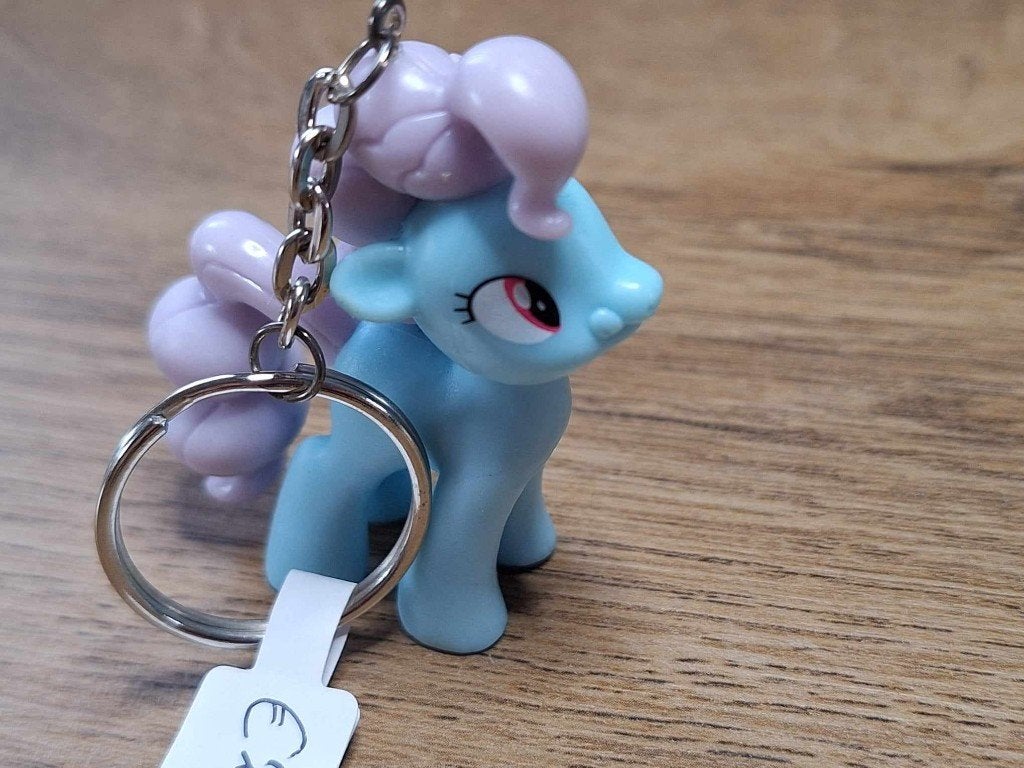 Sleutelhanger : My Little Pony : Blauw !!, Verzamelen, Sleutelhangers, Nieuw, Dier of Natuur, Ophalen of Verzenden