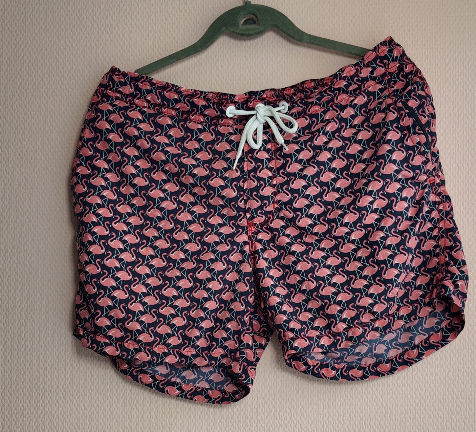Zwemshort met flamingo print, Maat 52/54 (L), Onbekend, Meerkleurig, Ophalen of Verzenden
