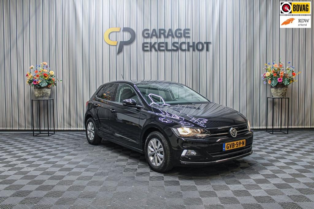 Volkswagen POLO 1.0 TSI Comfortline|ACC|Carplay|Stoelverw|PD, Auto's, Voorwielaandrijving, Stof, Gebruikt, Zwart