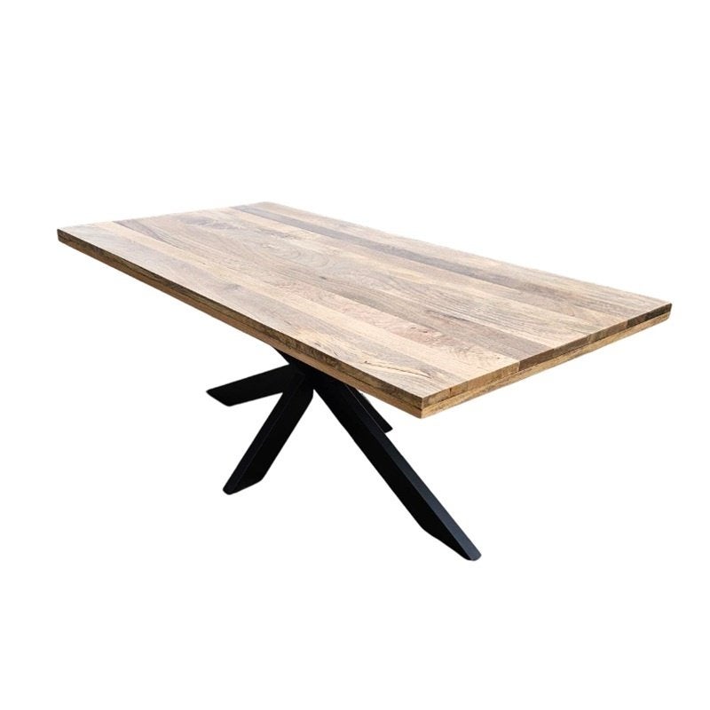 Eetkamertafel Dinertafel Mangohout Tafel Mango Keukentafel, Overige houtsoorten, Info@dehanzeherten.nl, De Hanze Herten BV, Vijf personen of meer