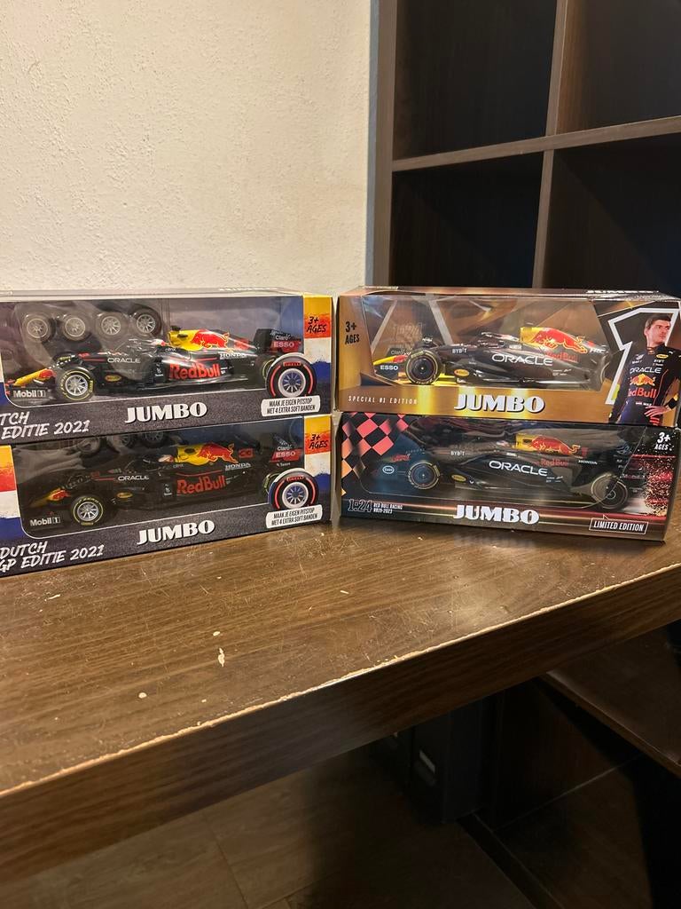Max Verstappen Red Bull Racing F1 modelauto's Jumbo, Hobby en Vrije tijd, Modelauto's | 1:24, Ophalen of Verzenden, Nieuw, Auto