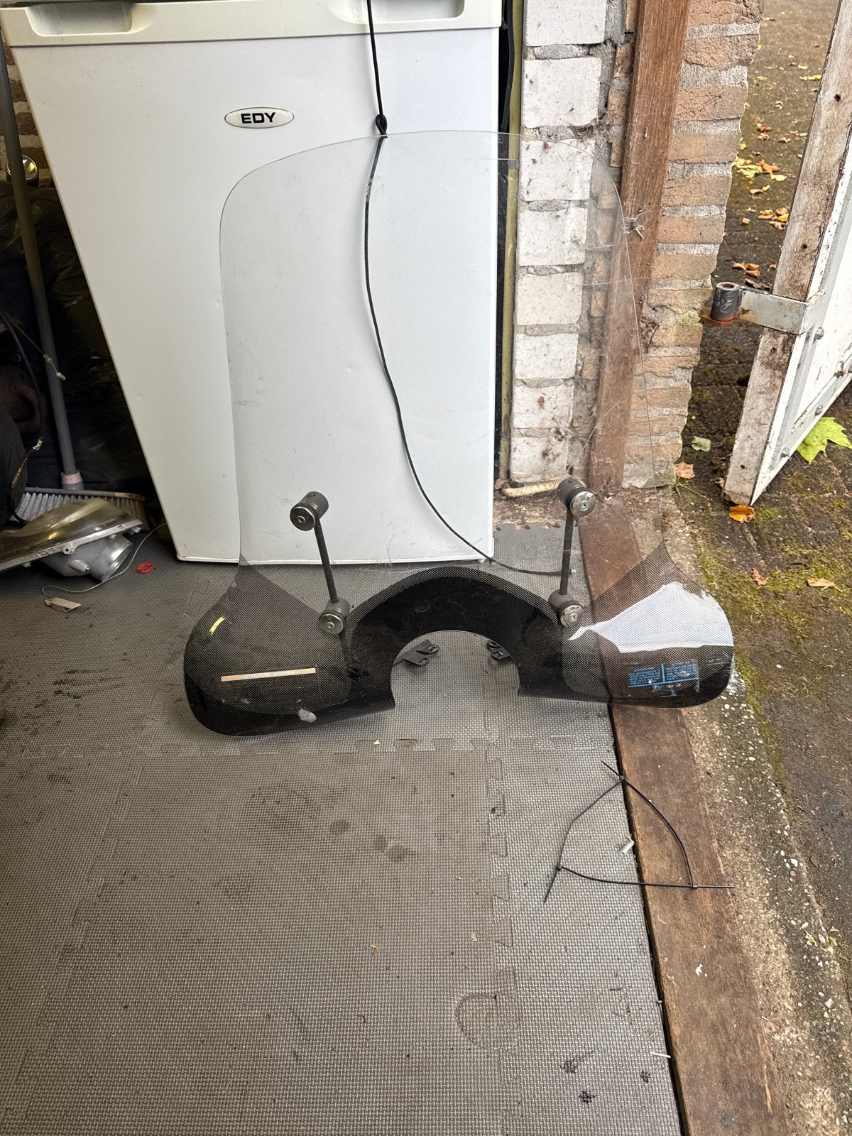 Motorfiets windscherm met bevestiging, Ophalen, Gebruikt