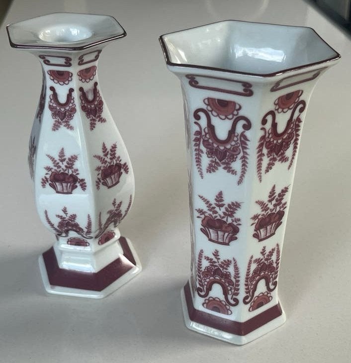 Set vaas en kaarsenhouder van Royal Seltmann Weiden Bavaria, Ophalen of Verzenden