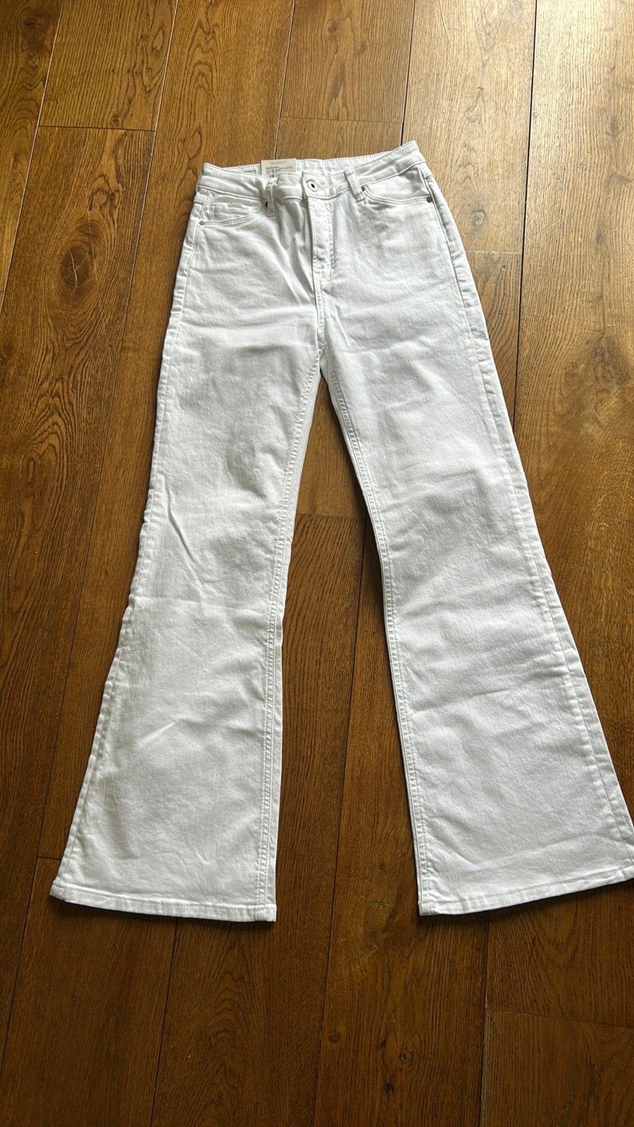 Witte broek jeans maat 27/30, Wit, Ophalen of Verzenden, Zo goed als nieuw, Maat 34 (XS) of kleiner