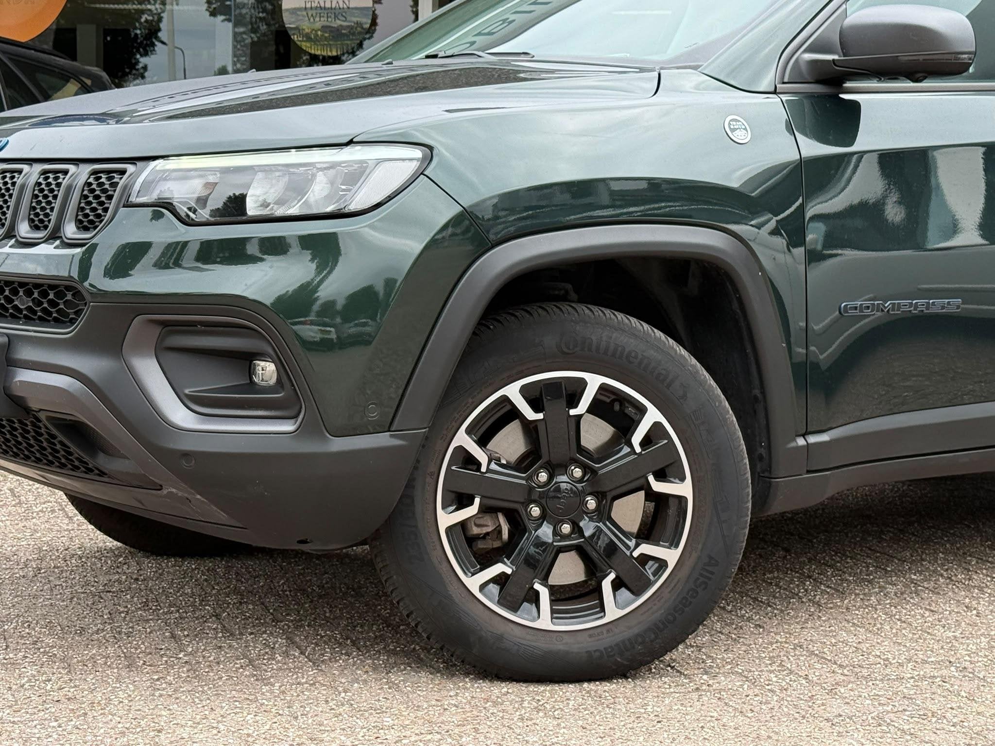 Jeep Compass 4xe 240 Plug-in Hybrid Electric Trailhawk | Sch, Automaat, Automatische klimaatregeling, 4 cilinders, Leder en Stof
