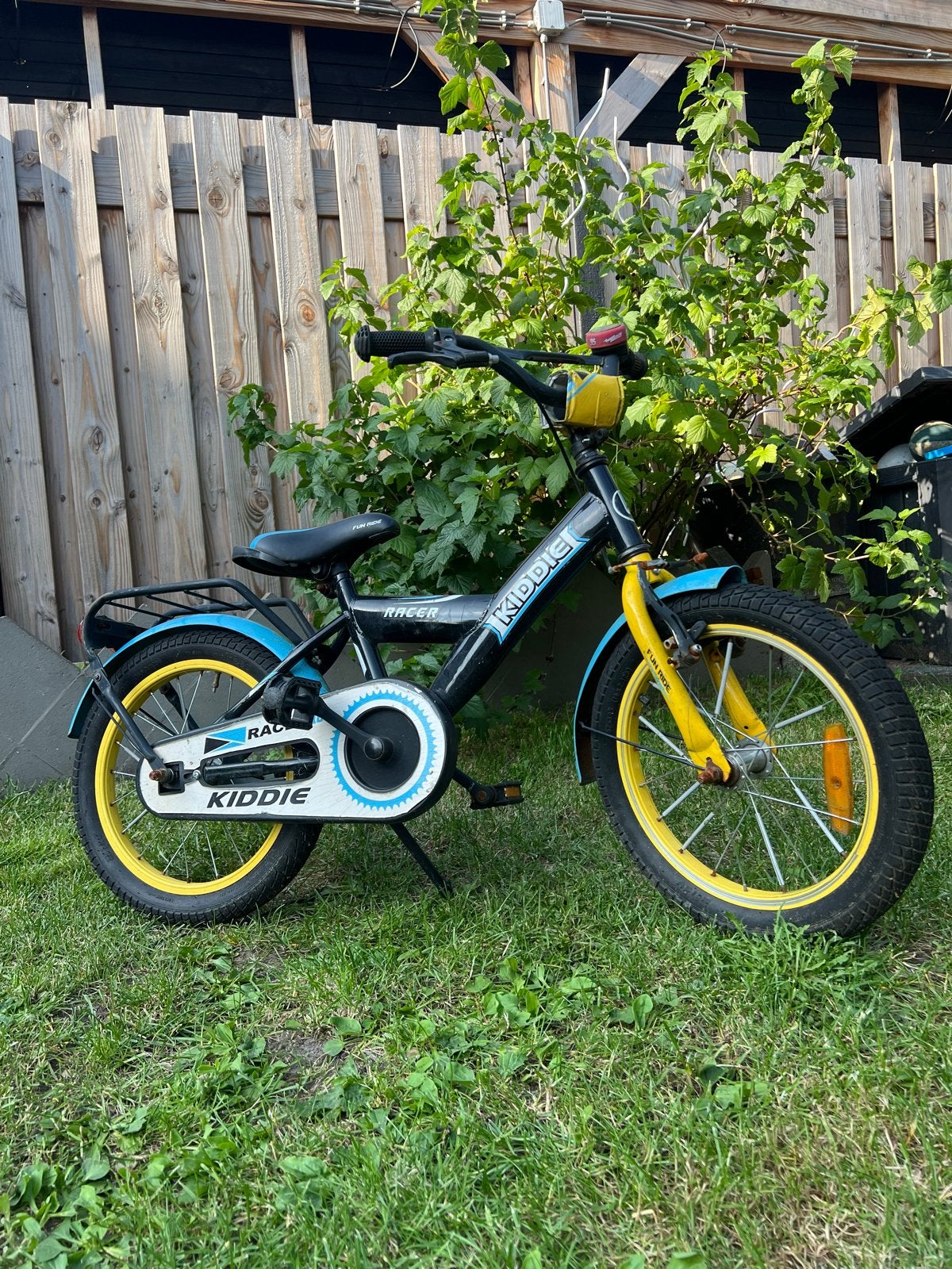 Kinderfiets 16 inch Kiddie Racer, Ophalen of Verzenden, Gebruikt, Velgrem, 16 tot 20 inch