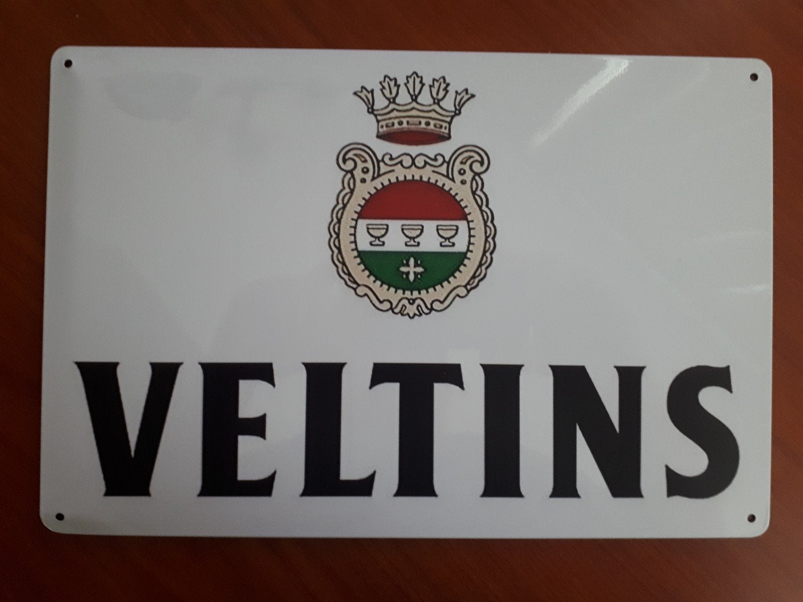 Veltins 20x30 cm Metalen Reclamebord, Verzenden, Nieuw, Reclamebord, Plaat of Schild, Overige merken