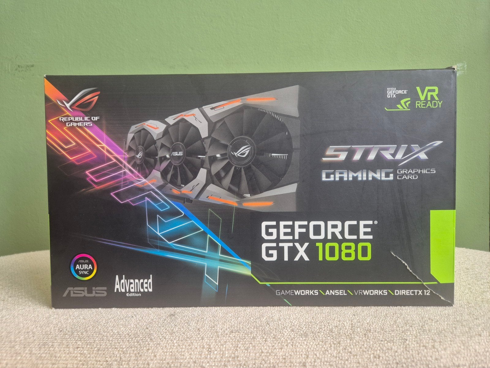 ASUS ROG Strix GeForce GTX 1080 Advanced Edition, Computers en Software, Videokaarten, PCI-Express 3, Ophalen of Verzenden, HDMI