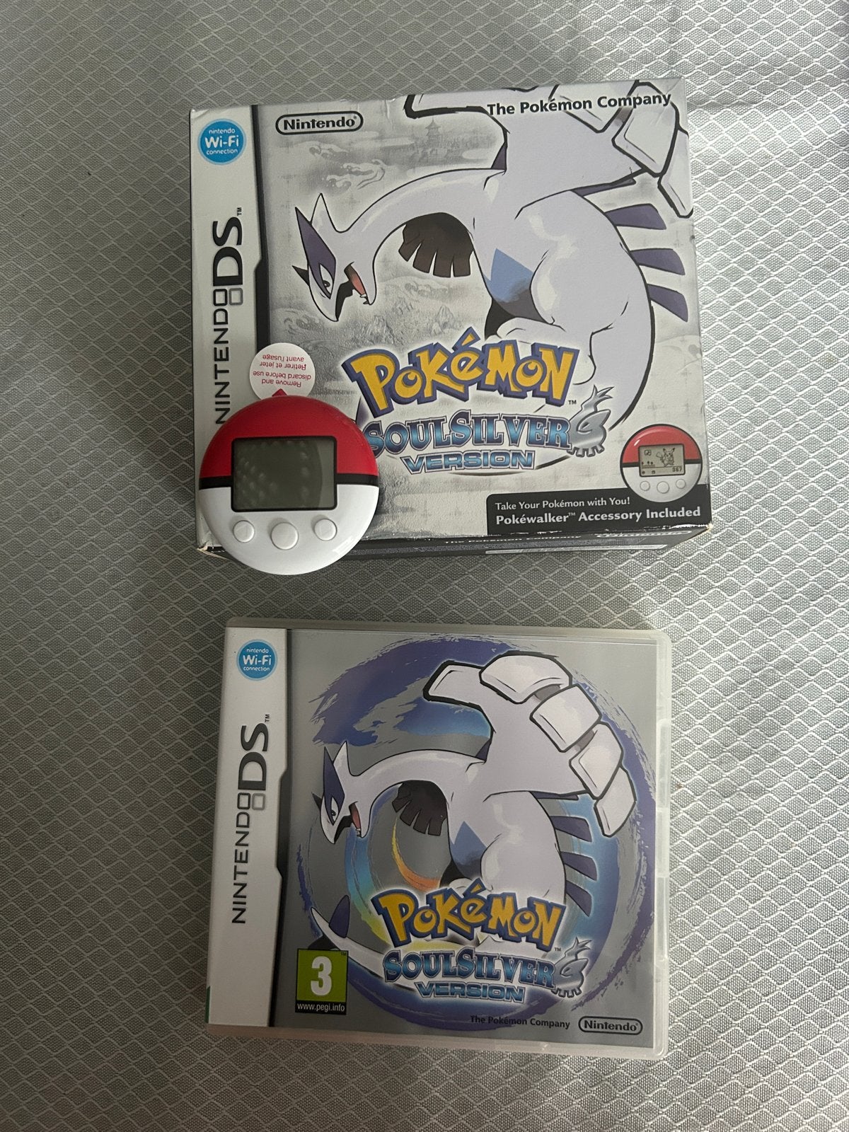 Pokémon SoulSilver Version Nintendo DS met Pokewalker, Spelcomputers en Games, Ophalen, Online, 1 speler, Zo goed als nieuw