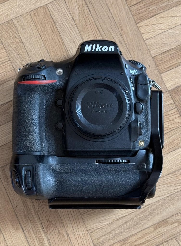Nikon D810 + grip + l-bracket, Ophalen, Screenprotector, Nikon, Geen optische zoom