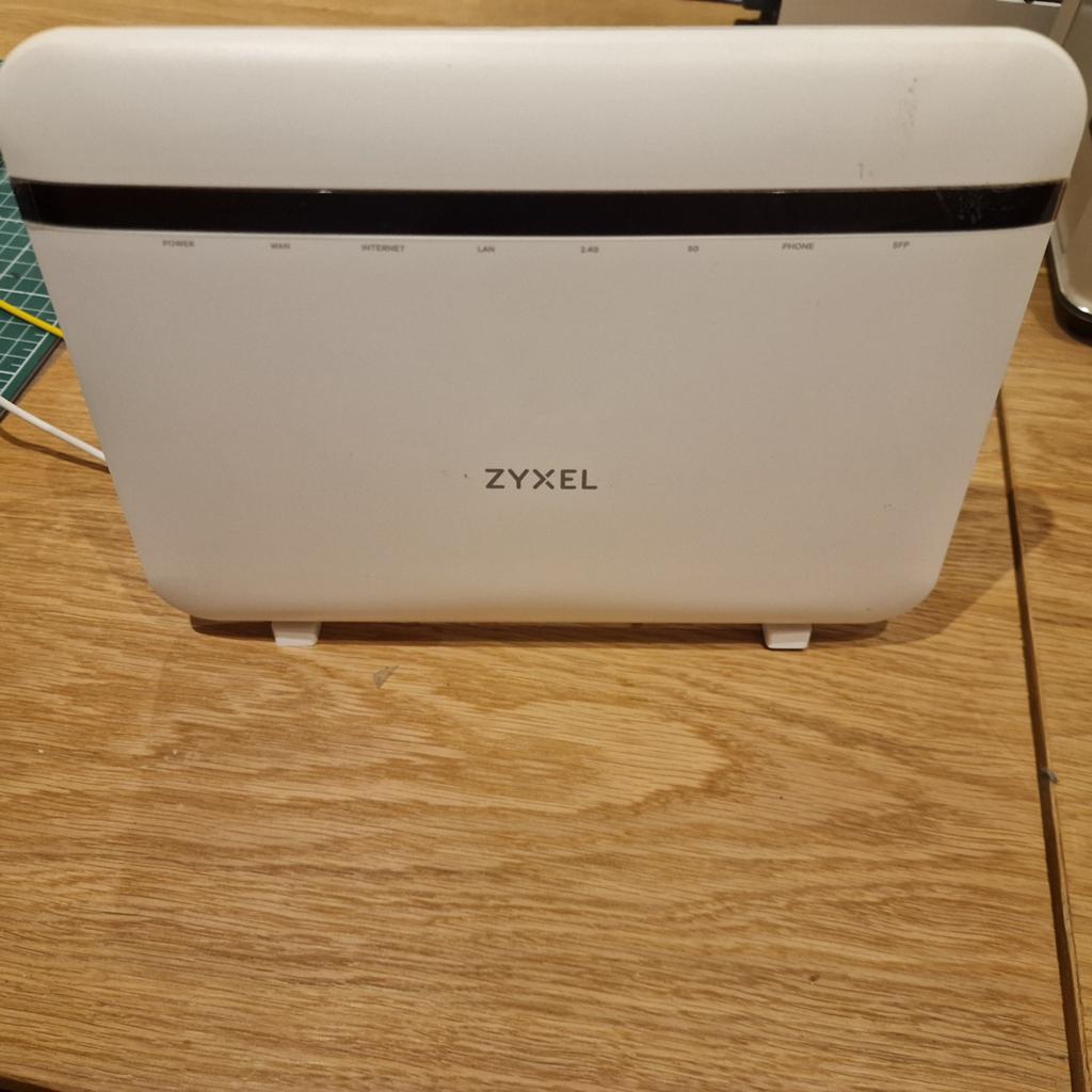 Zyxel EX5401-BO Glasvezel Modem/Router met Adapter, Ophalen of Verzenden, Zo goed als nieuw, Router met modem, Zyxel